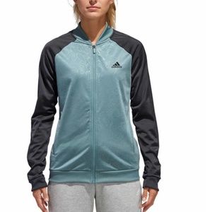 Adidas Embossed Full Zip Track Jacket NWT